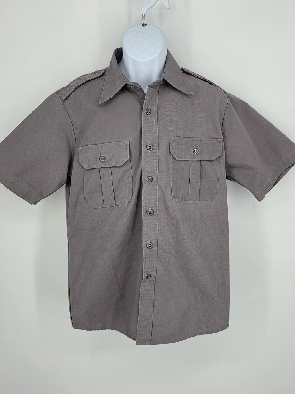 Propper Tactical Shirt Grey Ripstop Short Sleeve Military Uniform Men M